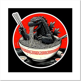 Godzilla Ramen 1 Posters and Art